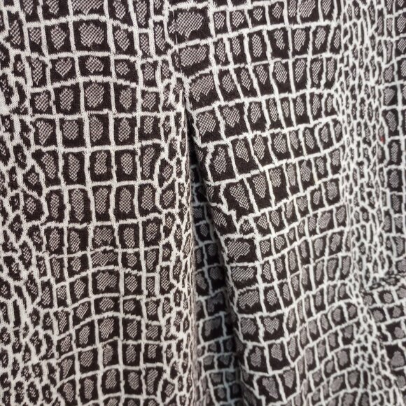 Tyler Boe Kim Cowl Crocodile Print Shift Dress - Picture 4 of 9